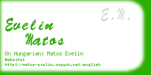 evelin matos business card